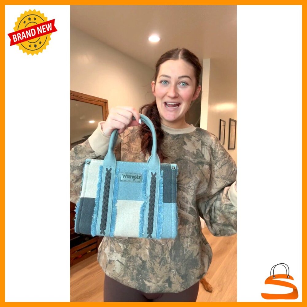 Canvas Tote Bag with Adjustable Strap, Multiple Pockets, Zipper Closure - Picture 7 of 7